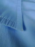 26/0679 budd cotton blue long sleeve double cuff shirt 16.5"