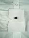 26/0669 bespoke cotton white long sleeve double cuff 16"