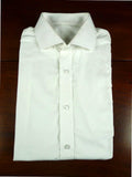 26/0669 bespoke cotton white long sleeve double cuff 16"