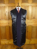 26/0659 immaculate vintage harrods london navy blue pure cashmere overcoat 44