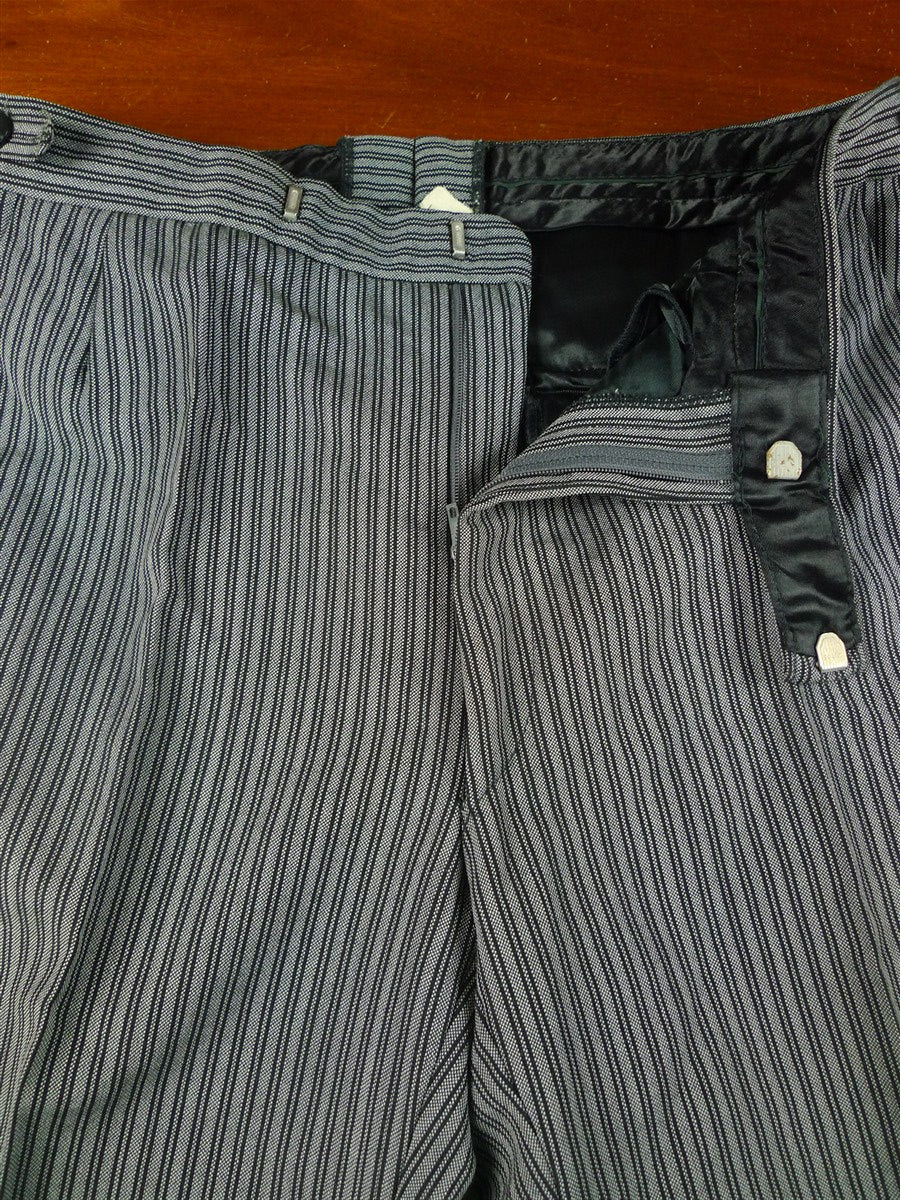 26/0660 ex-hire wool-mix 'cashmere stripe' morning trouser for Royal Ascot / weddings - various sizes