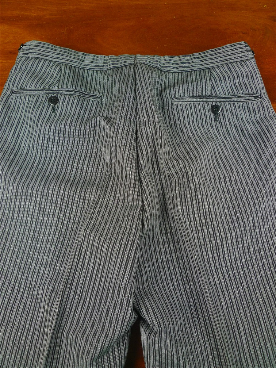 26/0660 ex-hire wool-mix 'cashmere stripe' morning trouser for Royal Ascot / weddings - various sizes
