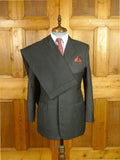 26/0662 immaculate buckleigh sw1 london bespoke grey worsted wool suit 38 short to regular