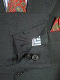 26/0665 vintage city of london bespoke grey hopsack weave worsted suit 38 short