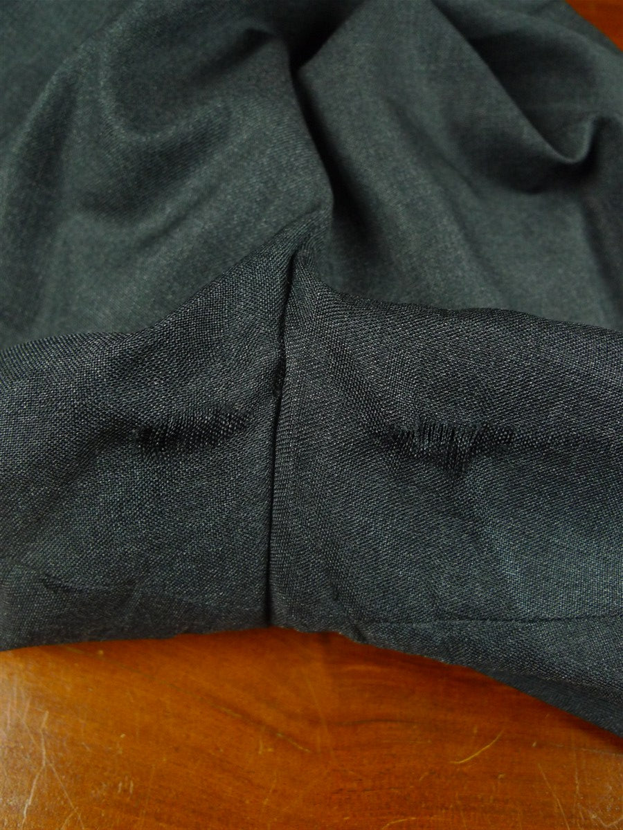 26/0665 vintage city of london bespoke grey hopsack weave worsted suit 38 short