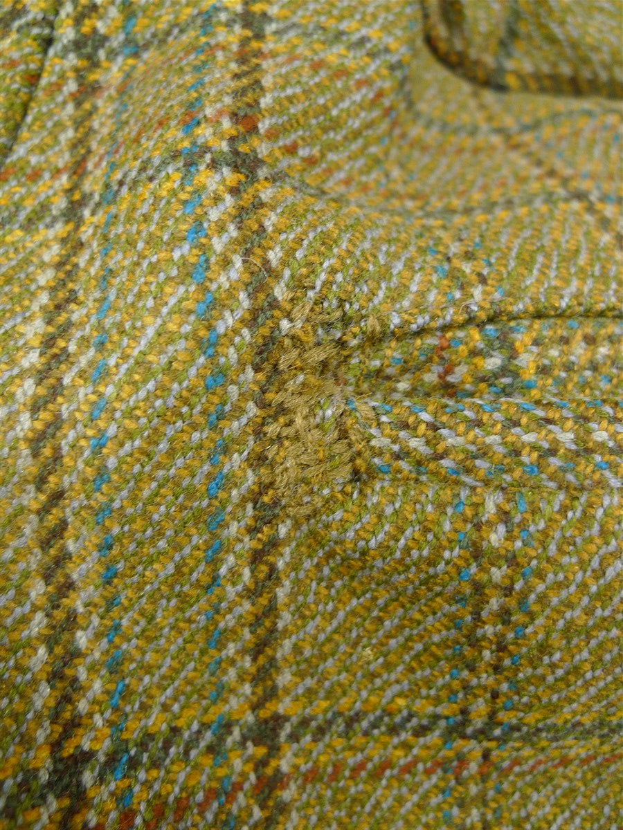26/0657 vintage british heavyweight glen check tweed country suit 38 regular
