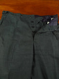 26/0666 immaculate buckleigh sw1 london bespoke grey worsted wool suit w/ green lining 38 short to regular