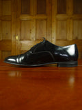 26/0707 vintage church's custom grade black leather oxford toe-cap shoe w/ bags uk 9