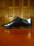 26/0706 vintage church's custom grade black leather oxford toe-cap shoe w/ bags uk 8