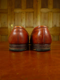 26/0702 vintage edward green brown leather loafer shoe ON 184 LAST uk 8.5