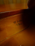 26/0702 vintage edward green brown leather loafer shoe ON 184 LAST uk 8.5