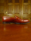 26/0702 vintage edward green brown leather loafer shoe ON 184 LAST uk 8.5