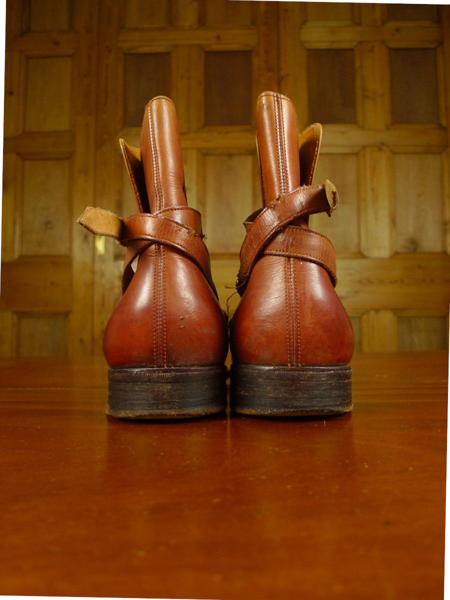 26/0772 vintage wildsmith london brown jodphur chukka boots uk 8