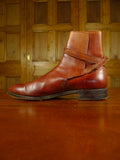 26/0772 vintage wildsmith london brown jodphur chukka boots uk 8