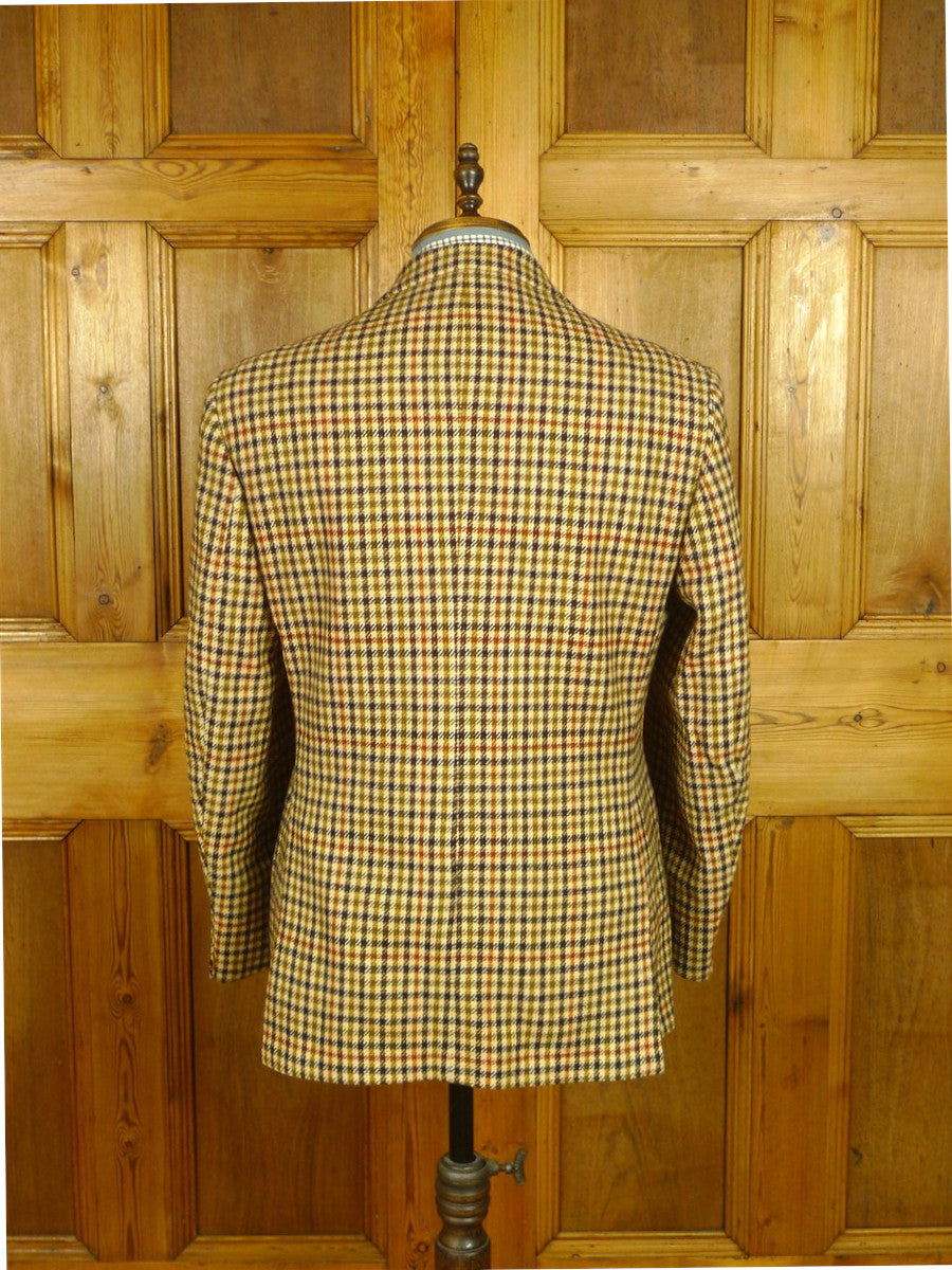 26/0689 immaculate vintage john g hardy gun check tweed sports jacket 40 short