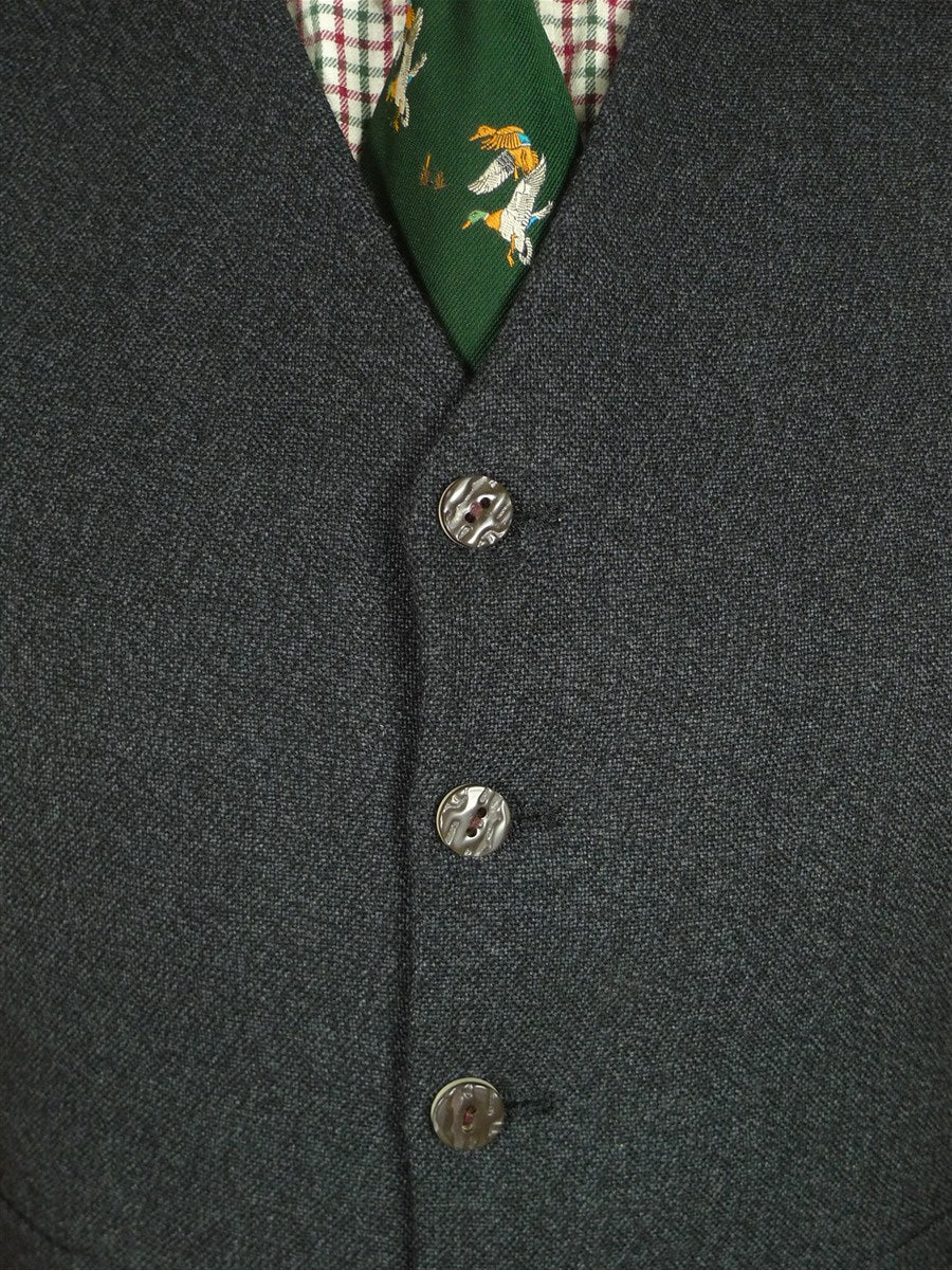 26/0699 mint kilt society charcoal grey twist kilt jacket & waistcoat w/ staghorn buttons 40 regular