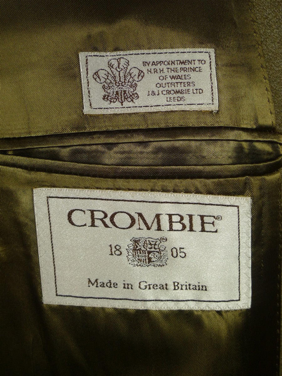 26/0691 immaculate vintage crombie stone venetian wool covert coat overcoat 44-45 regular