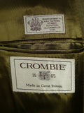26/0691 immaculate vintage crombie stone venetian wool covert coat overcoat 44-45 regular