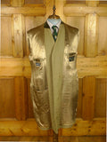 26/1012 vintage john g hardy stone venetian wool covert coat overcoat w/ velvet collar 44