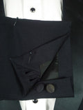 26/0713 vintage 1988 daniel w jupp savile row bespoke midnight blue wool & mohair dinner suit 36-37 short