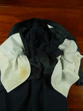 26/0713 vintage 1988 daniel w jupp savile row bespoke midnight blue wool & mohair dinner suit 36-37 short