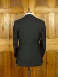 26/0730 immaculate 1998 daniel w jupp savile row bespoke midnight blue mohair dinner suit w/ gauntlet cuff 38 short