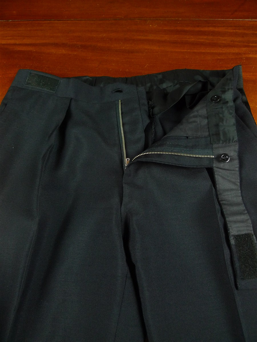 26/0730 immaculate 1998 daniel w jupp savile row bespoke midnight blue mohair dinner suit w/ gauntlet cuff 38 short