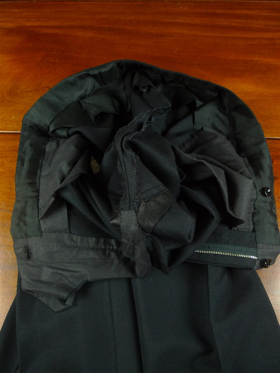 26/0730 immaculate 1998 daniel w jupp savile row bespoke midnight blue mohair dinner suit w/ gauntlet cuff 38 short