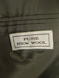 26/0731 near immaculate vintage crombie grey chalk-stripe worsted flannel d/b suit 42 long