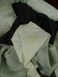 26/0731 near immaculate vintage crombie grey chalk-stripe worsted flannel d/b suit 42 long