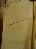 26/0723 vintage british rubber-proofed cotton riding mac overcoat coat w/ tattersall backing 36