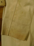 26/0723 vintage british rubber-proofed cotton riding mac overcoat coat w/ tattersall backing 36