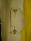 26/0723 vintage british rubber-proofed cotton riding mac overcoat coat w/ tattersall backing 36
