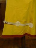 26/0723 vintage british rubber-proofed cotton riding mac overcoat coat w/ tattersall backing 36