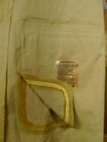 26/0724 vintage british rubber-proofed cotton riding mac overcoat coat w/ tattersall backing 38-40