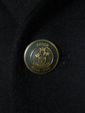 26/0718 immaculate vintage dark navy blue pure cashmere blazer jacket 44 long