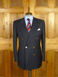 26/0719 vintage gieves & hawkes savile row navy blue d/b worsted wool blazer jacket 43 regular