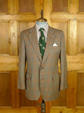 26/0717 vintage john g hardy brown gun check wool sports jacket blazer 40 regular