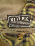 26/0716 immaculate bespoke tailored brown gun check wool sports jacket blazer 42 regular