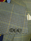 26/0715 vintage gieves & hawkes savile row gun check super 100s wool sports jacket blazer 42 regular