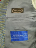 26/0715 vintage gieves & hawkes savile row gun check super 100s wool sports jacket blazer 42 regular