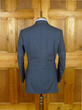 26/0728 vintage 1998 anderson & sheppard savile row bespoke blue wp check wool worsted suit 39 regular