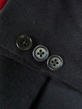 26/0733 vintage italian dark navy blue pure cashmere blazer jacket 50 regular