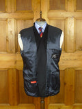 26/0733 vintage italian dark navy blue pure cashmere blazer jacket 50 regular