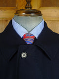 26/0721 immaculate loro piana wool navy blue full-length raglan coat overcoat 46