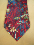 26/0767 immaculate christian dior red gold 100% silk tie