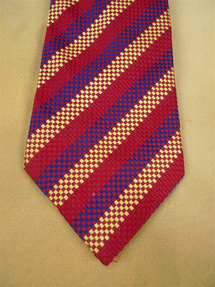 26/0752 turnbull & asser red blue gold 100% silk tie