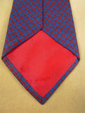 26/0751 immaculate turnbull & asser navy blue red 100% silk tie
