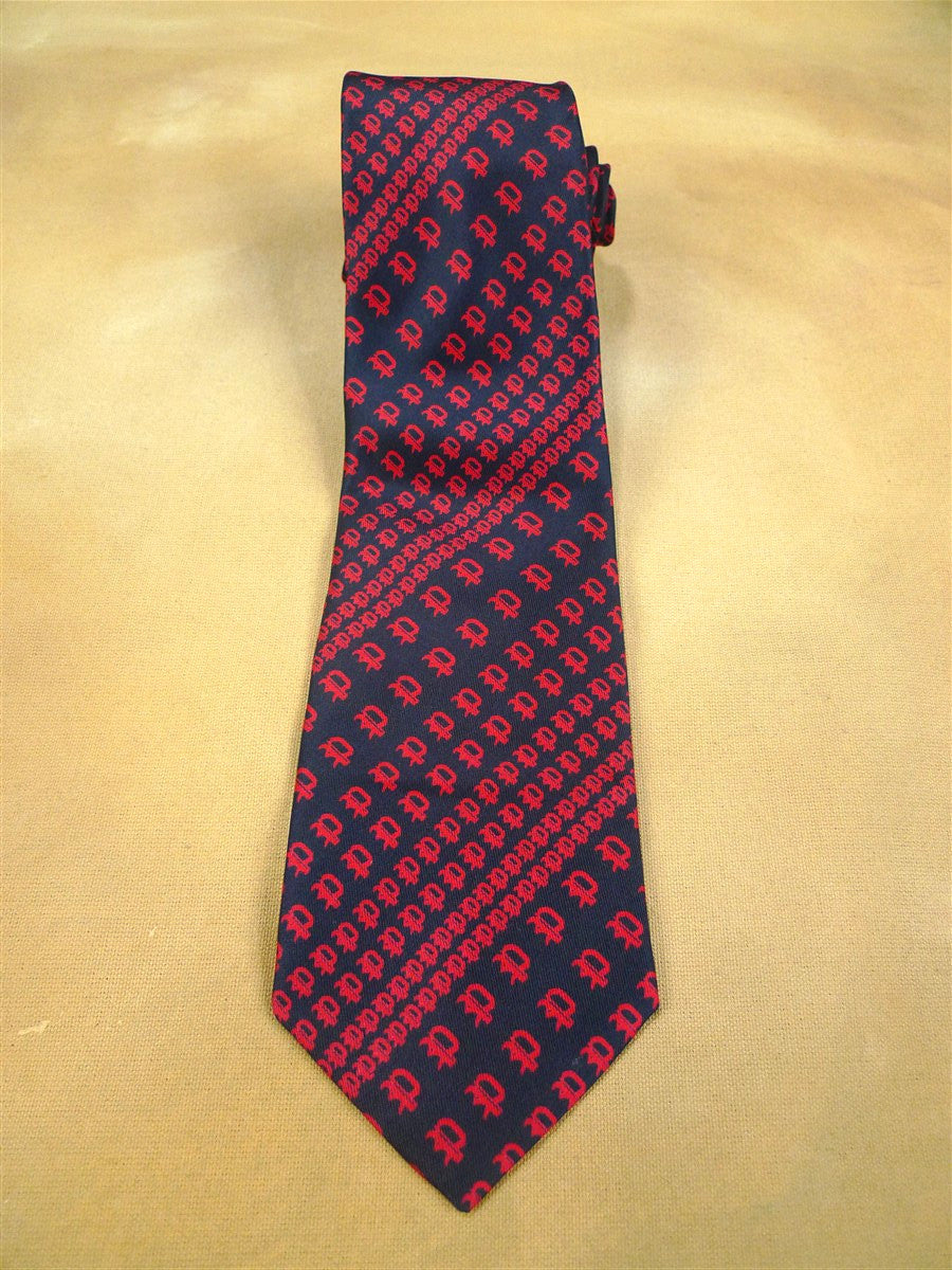 26/0766 immaculate Harrods black red 100% silk tie