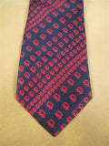 26/0766 immaculate Harrods black red 100% silk tie